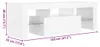 TV-Schrank mit LED-Leuchten Weiß 120x35x40 cm Produktbild-Vorschau 6