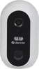 A white and black smart outdoor camera with a black central panel. Produktbild-Vorschau