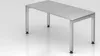 Schreibtisch Pejo | Grau | Silber Gestell | BxT 160x80cm | Produktbild-Vorschau 1