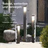 Outdoor pathway lights in a snowy garden setting. Anteprima dell’immagine prodotto