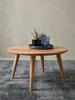 Runder Couchtisch Massivholz Akazie - Stabile Holzbeine, Produktbild-Vorschau 8
