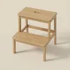 Sgabello in bambù con gradino KROK, altezza 46 cm, naturale Anteprima dell’immagine prodotto 6