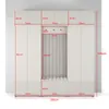 Garderoben-Set Ritmo version 3 – gefräste Kleiderschrank Produktbild-Vorschau 3