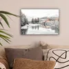 MuchoWow® - Leinwandbilder - Natur - Winter - Bäume - Berge Produktbild-Vorschau 2
