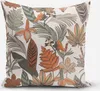 SCHÖNER LEBEN. Kissenhülle Retro Blätter Blumen weiß orange Produktbild-Vorschau 1