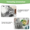 Besteckkorb Geschirrspüler mit Griff und Deckel, kompatibel Produktbild-Vorschau 6