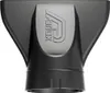 A close-up of a black hairdryer nozzle with the Parlux logo embossed on it. Produktbild-Vorschau