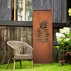 Edelrost Sichtschutz Garten Deko Farn 160x50 cm Decorative Produktbild-Vorschau 4