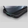 Close-up of a black phone case on a light gray surface. Produktbild-Vorschau