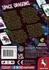 The back of a board game box for 'Space Dragons' with game descriptions and logos. Náhľad obrázku produktu