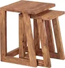 lot de 2 tables d'appoint en bois massif design Sheesham Voir les images du produit 3