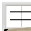 vidaXL Bettgestell Weiß und Schwarz Metall 100 × 200 cm Produktbild-Vorschau 4