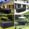 Pokrowiec Na Meble Ogrodowe Stół 200X200X80 Cm Czarny Podgląd zdjęcia produktu 15
