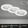 LED Einbauleuchten 3er Set GU10 dimmbar schwenkbar 5,5 W Produktbild-Vorschau 2