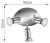 Briloner SPLASH LED Badleuchte 3-flammig – IP44, GU10, Produktbild-Vorschau 8