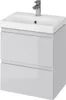 A bathroom vanity with a sink and faucet. Produktbild-Vorschau
