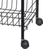 Excellent Houseware Küchenwagen mit 3 Körben Schwarz Produktbild-Vorschau 3