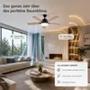 132 cm stropný ventilátor s osvetlením v drevenom dizajne, Náhľad obrázku produktu 13