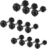 HMS Hexa Pro Kurzhantel 16 kg – Hexagonale Gummi-Kurzhantel Produktbild-Vorschau 8