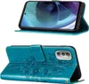 Moto G51 5G Hülle, Schmetterling Prägung Flip Leder Produktbild-Vorschau 2