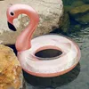 Aufblasbar Flamingo Schwimmring, Glitzer Rosa Schwimmring Produktbild-Vorschau 5