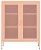 vidaXL Úložná skříň růžová 80x35x101,5 cm Ocel Náhled obrázku produktu 2