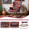 HomeMiYN Fauteuil à bascule, structure métallique, socle en Voir les images du produit 3