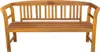 Panchina da giardino 157 cm in legno massiccio di acacia Anteprima dell’immagine prodotto 1