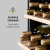 Klarstein vinotéka, slim, 1 zóna, skleněné dveře, UV Náhled obrázku produktu 6