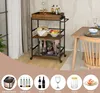 KOMFOTTEU Wózek do serwowania w stylu industrialnym, wózek Podgląd zdjęcia produktu 5