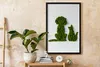 Moosbild mit Echtem Isländisch Moos - 40x60 cm - Schwarzer Produktbild-Vorschau 3