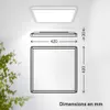 Plafonnier LED salle de bain projections d'eau plat, blanc Voir les images du produit 5