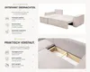VENASI Ecksofa mit Schlaffunktion Hugo L, Beige Cordstoff Produktbild-Vorschau 16