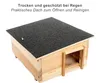 NatureCrafts Maison pour hérisson 45x34x20cm - Murs de 1.5 Voir les images du produit 4