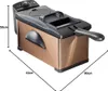 A deep fryer on a white background with dimensions indicated by lines and text. Produktbild-Vorschau