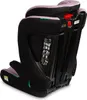 A rear-side view of a violet and black child car seat against a white background. Produktbild-Vorschau
