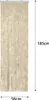 Moritz Flauschvorhang aus Chenille 56 x 185 cm beige weiß Produktbild-Vorschau 3