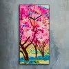 Wohnzimmer-Bild Leinwand Uhr 30x60 Malerei Abstrakt Produktbild-Vorschau 2