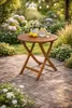 DEGAMO Gartentisch Holztisch Bistrotisch Tisch 75cm rund Produktbild-Vorschau 2