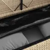 vidaXL Panchina da giardino con cuscini Beige Poly Rattan Anteprima dell’immagine prodotto 10