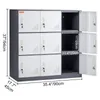 VEVOR Umkleideschrank Fächerschrank Schließfachschrank, Produktbild-Vorschau 9