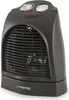 A studio shot of a black TROTEC fan heater. Podgląd zdjęcia produktu