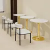 STILVORA Couchtisch mit rundem Marmor-Tischplattenfinish Produktbild-Vorschau 8