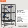 VEVOR 64,6" gabbia in metallo per furetti, grande gabbia Anteprima dell’immagine prodotto 7