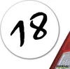 Huuraa Aufkleber 18 Geburtstag 10cm rund Sticker Produktbild-Vorschau 2