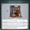 A product information graphic for a miniature bookshop model. Náhled obrázku produktu