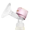 A close-up shot of a pink breast pump attachment and bottle. Podgląd zdjęcia produktu