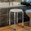 HomeLife Koupelnová stolička výškově stavitelná SVS21, bílá Náhled obrázku produktu 2