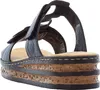 Rieker Damen Pantolette schmal mit T-Riemen Klettverschluss Produktbild-Vorschau 2