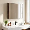 Armoire de toilette COSTWAY, armoire de salle de bain avec Voir les images du produit 8